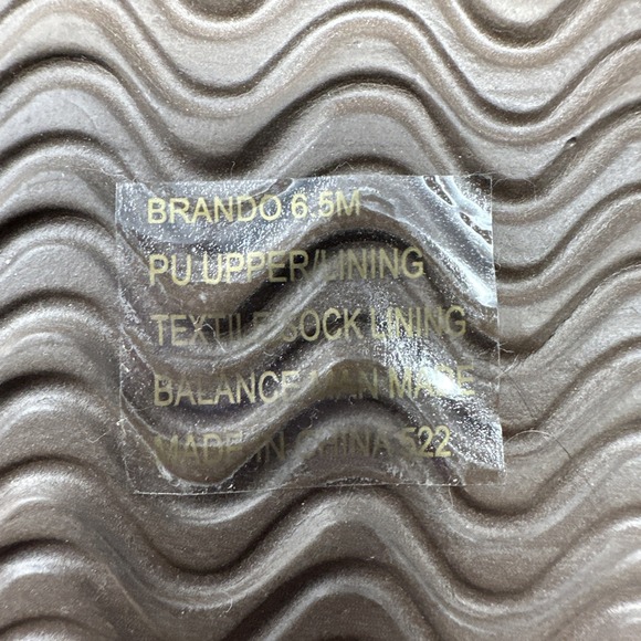 Madden Girl Sandals Women's 6 1/2 Brando Metallic Gold Buckle Slides Textured - Picture 5 of 6